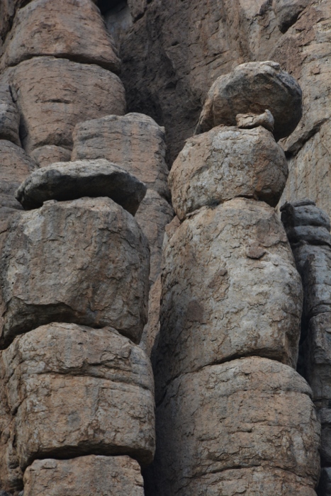 close up of rock formations